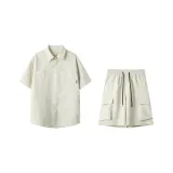 Apricot Set (Apricot Shirt + Apricot Shorts)  
Абрикосовый комплект (Абрикосовая рубашка + Абрикосовые шорты)
