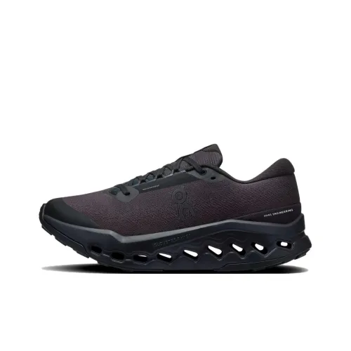 On Cloudsurfer Trail Износостойкий Водонепроницаемый и Дышащий Низкие Кроссовки для Беговых Пути Женские Черные