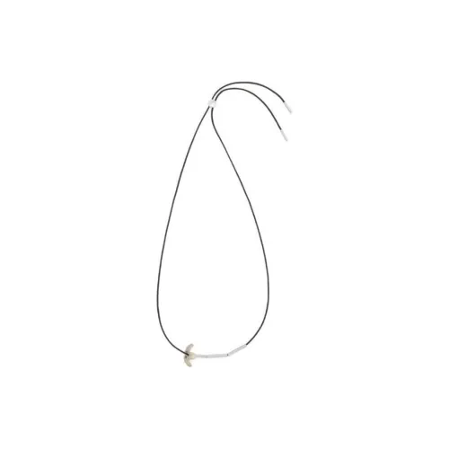 LOEWE Flor Серебряные Ожерелья Женские Черные