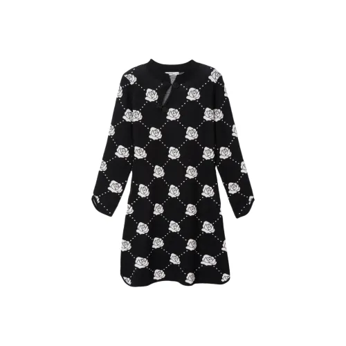 FAWENXIANGZI Длинное платье с длинным рукавом женское