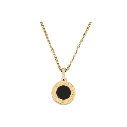 BVLGARI Колье Колье BVLGARI BVLGARI, Желтое Золото 18 Карат, Оникс. Длина 41-43 См