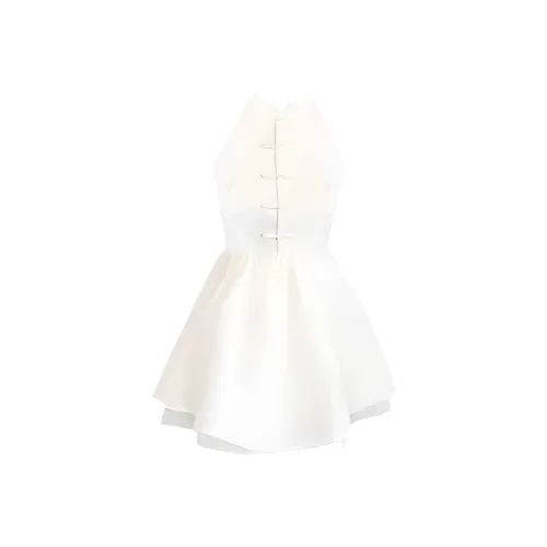 UYH Белые Женские Платья без рукавов