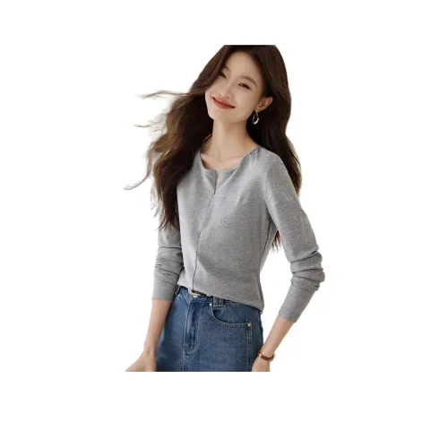 Mo Han Yi Mei Рубашка Женская Светло-Пшеничная Серый