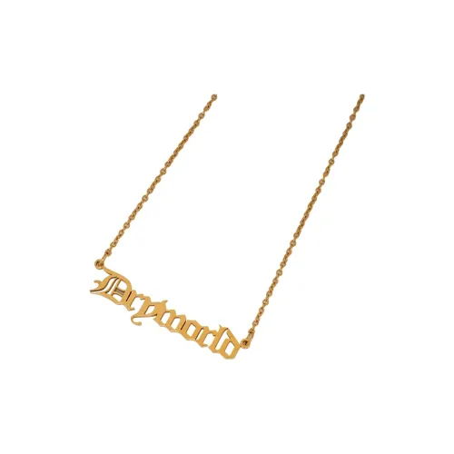 DRYWORLD Эксклюзивный дизайн титановая сталь цепочка на ключицу сплав ожерелье унисекс золото