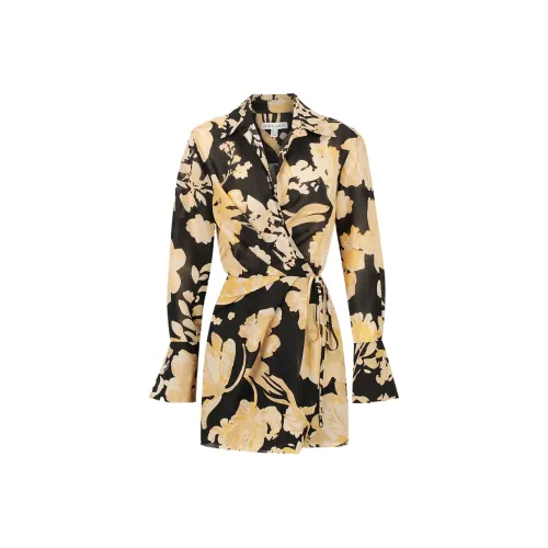 Shona Joy Длинное платье с длинными рукавами женское