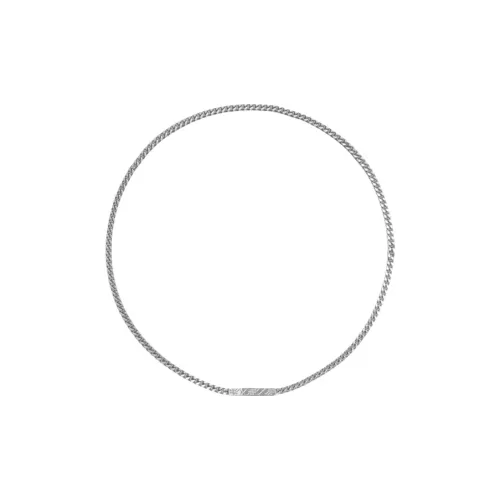 Burberry Колье-цепочка С Гравировкой В КлеткуЦена £320 Новинки Застежка-кнопка Логотип Burberry, Гравировка