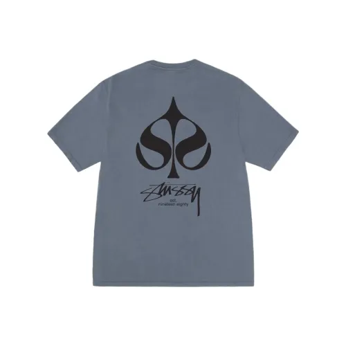 Stussy SS25 Пик Tee ПИГМЕНТ Окрашенная Рубашка Унисекс