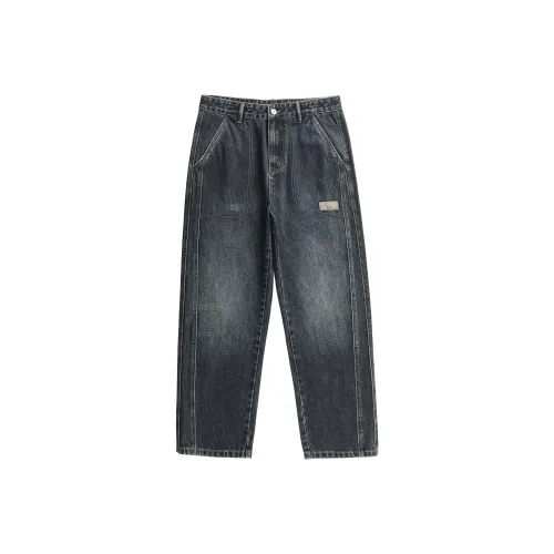 MEXISHION Синий черный Унисекс Джинсы