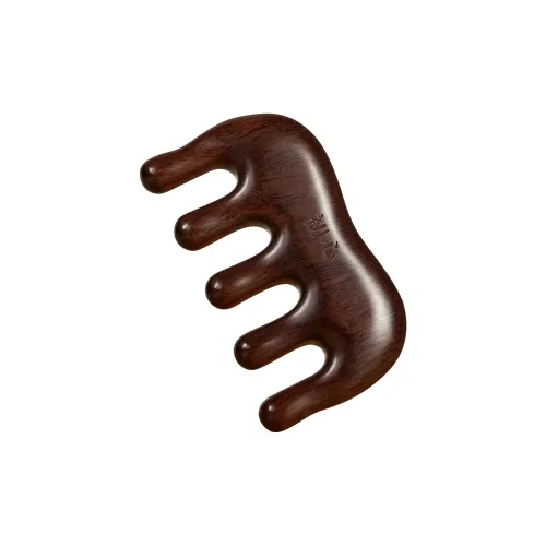 Initial Intention Деревянный гребень для головы Scalp Массажный гребень с широкими зубьями для меридианов