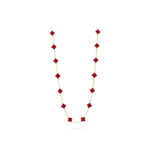 Van Cleef Arpels Alhambra Four Leaf Lucky Series 18К золото Ожерелья Женские