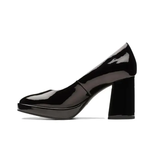 Clarks Высокие каблуки Черные Женские