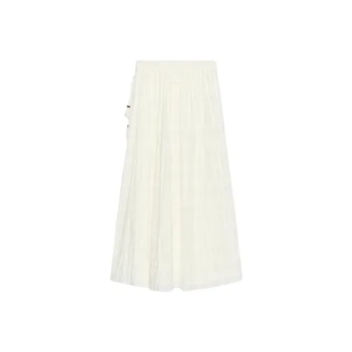 ZARA Белые Женские Повседневные Длинные Юбки