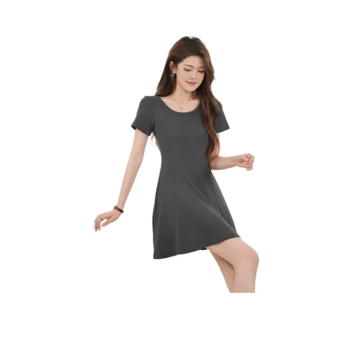 Ya Sheep People Короткий рукав Платье Женское