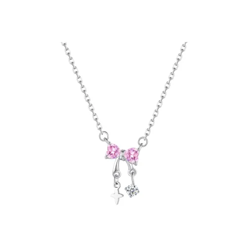 CLARKIA FLOWER Титановая сталь Ожерелья Женское Серебро