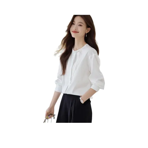 Mo Han Yi Mei Рубашка Женская Натуральный Белый