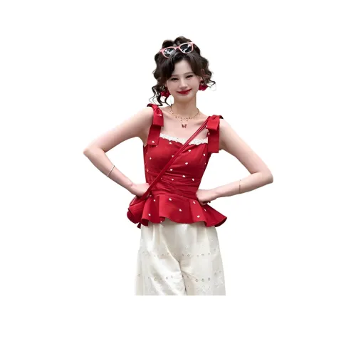 CHARM GLOW Red Женские Футболки