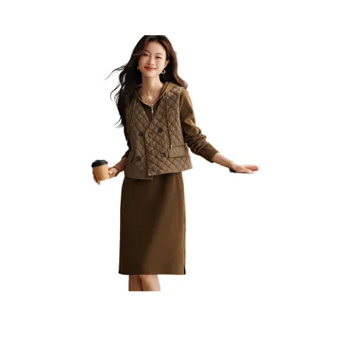 Mo Han Yi Mei Комплект с юбкой Женские Кофе