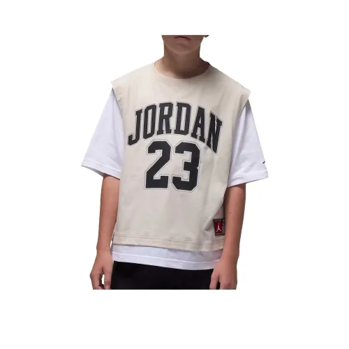 Jordan Jumpman Свет Земляной Умбровый KIDS T Рубашки