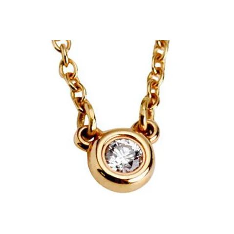 TIFFANY CO. Elsa Peretti® 18К Розовое золото ожерелье с алмазами унисекс