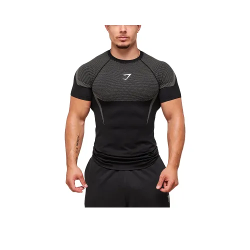 GYMSHARK Черные Мужские T-рубашки