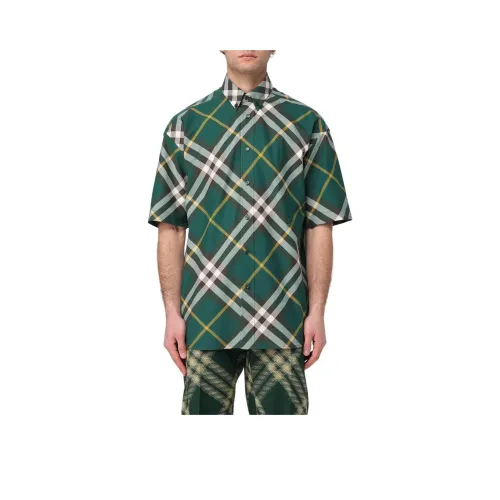 Burberry Зеленые Мужские Рубашки