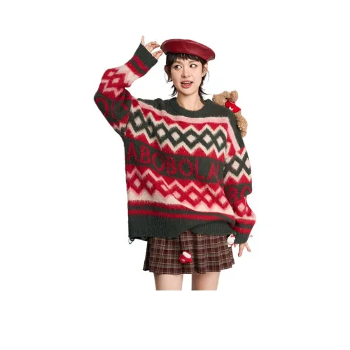 LALABOBO Зеленый Женский Свитер