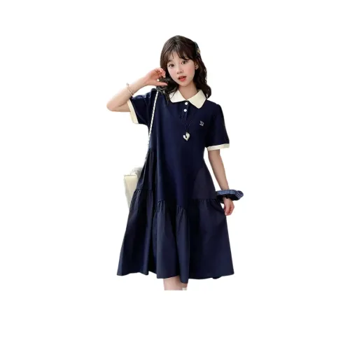 AIXINA Темно-синие платья для девочек