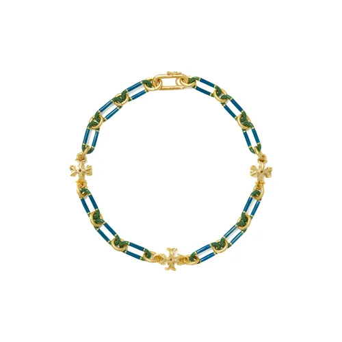Tory Burch Ожерелья Золотые/Синие Женские