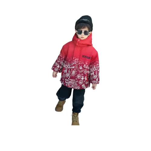 Lanza Хлопковый пуховик Красный для детей 3-7 лет