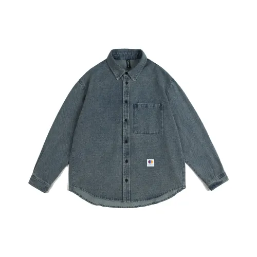 Dme Темно-синие унисекс рубашки