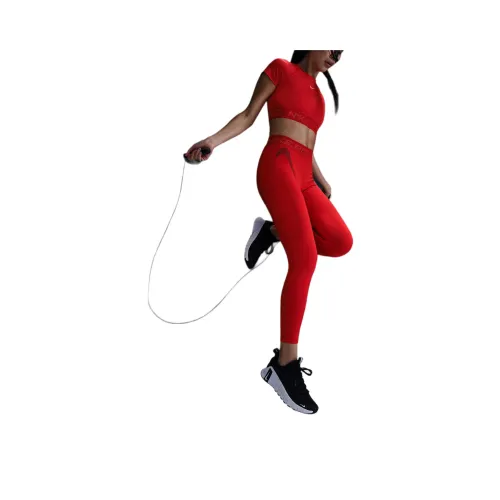 Nike MID Шаговый шов 7 8 Graphic Леггинсы Женские Университетский красный Deep Командный красный Волшебный Пепельный Белый