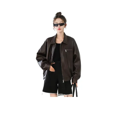 Aoaifu Женские кожаные куртки