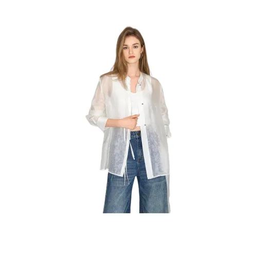 Bethine Рубашка Женская Античный Фарфор Белый