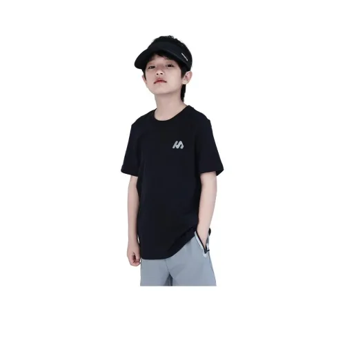 The panda is round Короткий рукав Т-рубашки Детский