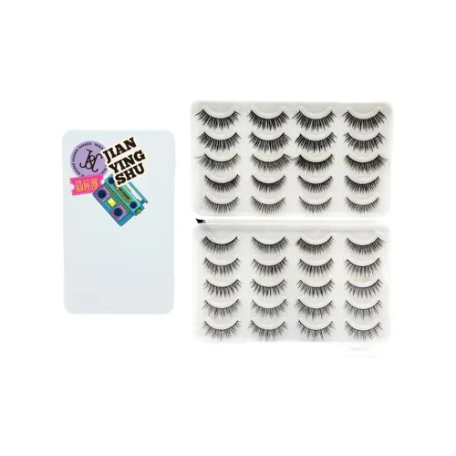 JIANYINGSHU Family Пачка OF 20 пар искусственных ресниц с 7 разными стилями DIY Красота ресницы клей Версия