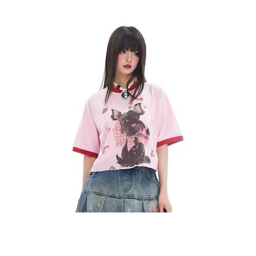 LALABOBO Т-рубашка с оборванным рукавом женская