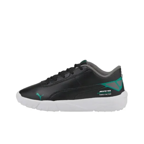Mercedes AMG Petronas F1 X PUMA Drift Cat Low Топ Kids Lifestyle Shoes Черный зеленый белый Подростки