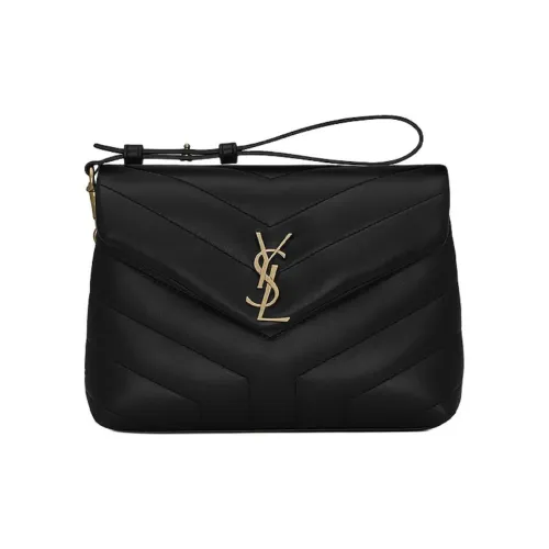 SAINT LAURENT LOULOU Сумка через плечо из телячьей кожи сумка на плечо женская черная