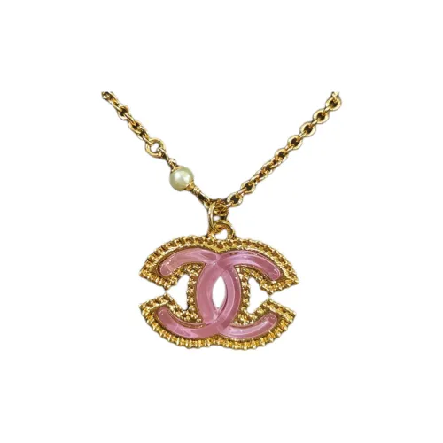 CHANEL Металл Смола Стекло Ожерелья Женские Золото