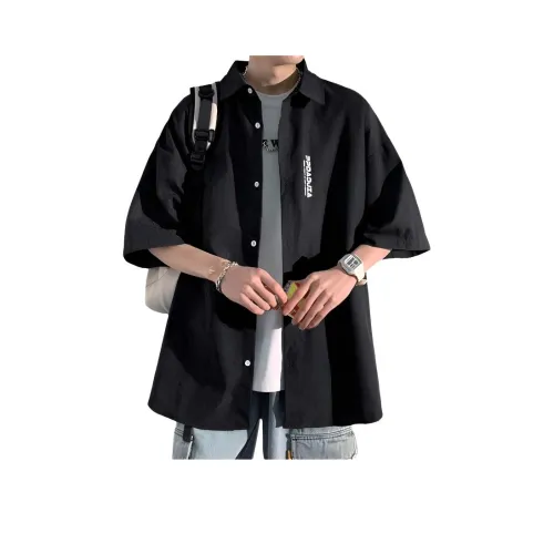 JIARONG Парный Свободный крой Рубашка Унисекс