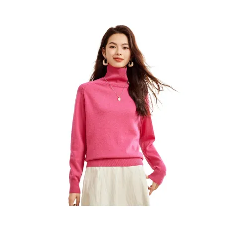 CARBAMMI Свитер Женский Ярко-Розовый