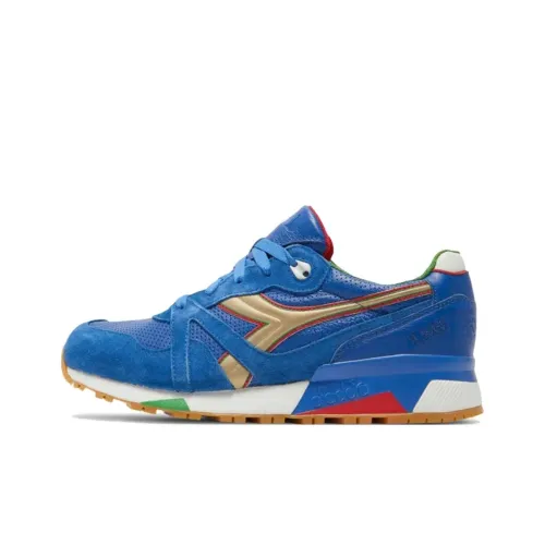 Packer x DIADORA N9000 Устойчивый к истиранию Низкий Топ Повседневная обувь Мужская Синяя