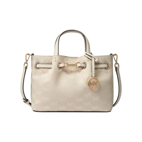 MICHAEL KORS Carson Искусственная кожа Сумка Маленькая Женская Молочно-белая