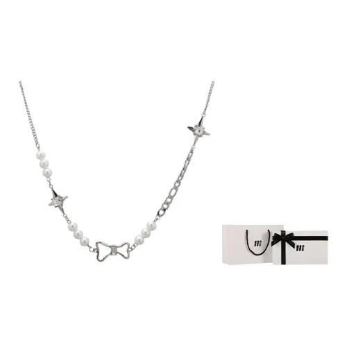 Merci Merde Ожерелья Серебряные Женские