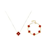 Романтическая коллекция "Четырехлистный клевер" (красный)