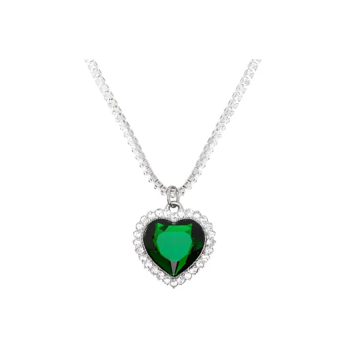 Vetements Латунь Crystal Necklaces Женские Зеленый