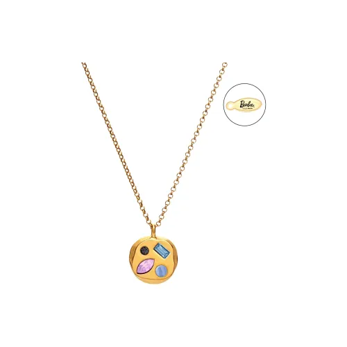 Barbie Циркон Ожерелья Женские Золото