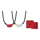 Белый + Красный Пара Ожерелье (1 пара) - Ограниченный выпуск (в комплекте с коробкой)