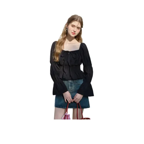 ALXNAN Стандартная T-рубашка Женская Черная