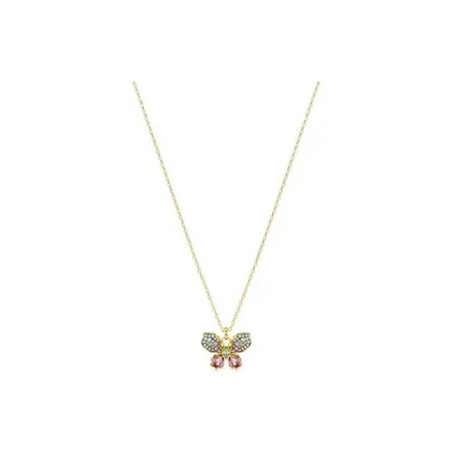 Swarovski Металлические ожерелья Унисекс Золото